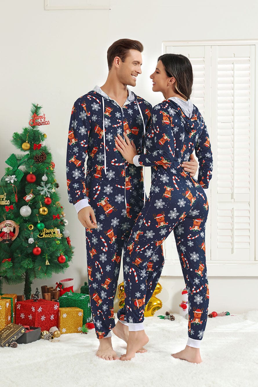 Christmas onesie pajamas for couples hot sale