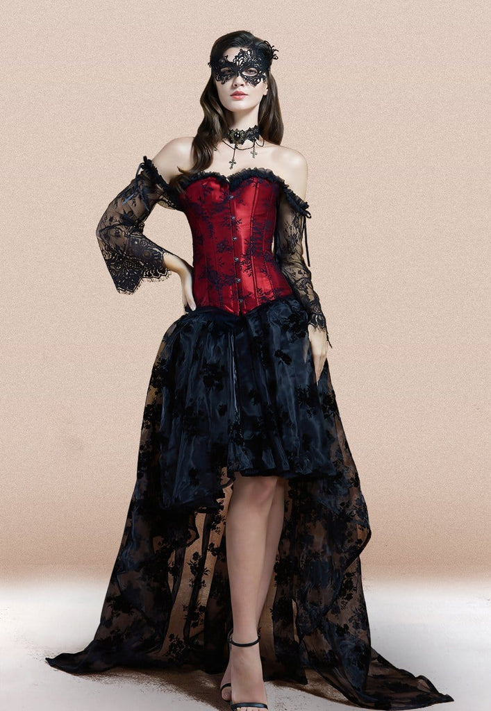 Medieval Goth Bustier Corset Top, Renaissance Prom Dress Corset,Steamp –  Corset Lifestyle